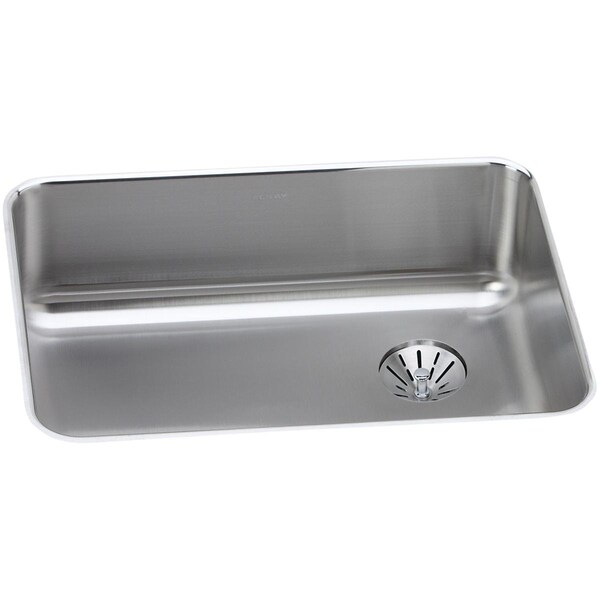 Lustertone Stainless Steel 25-1/2 X 19-1/4 X 8 Single Bowl Undermount Sink With Perfect Drain